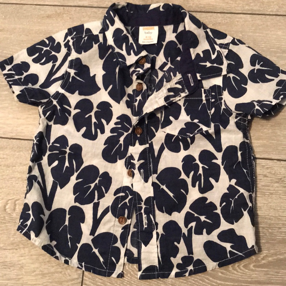 Gymboree baby boy 6-12 months button down